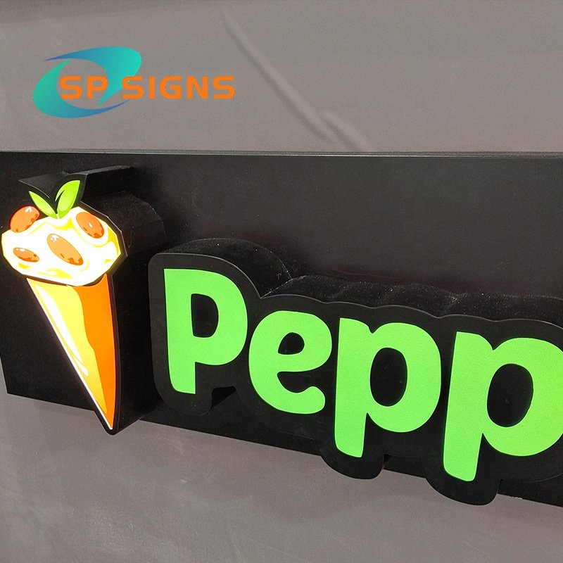 SP Custom Outdoor Stainless Steel Letter 3D Front Lit Sign Back Lit Letters Advertising Signage Illuminated Led Channel Letter