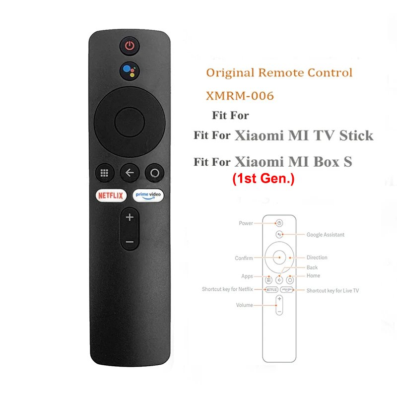 Voor for Xiaomi Mi Box S BT Stem Afstandsbediening XMRM-006 Smart Tv Box Mi Tv Stick MDZ-22-AB MDZ-24-AA Google