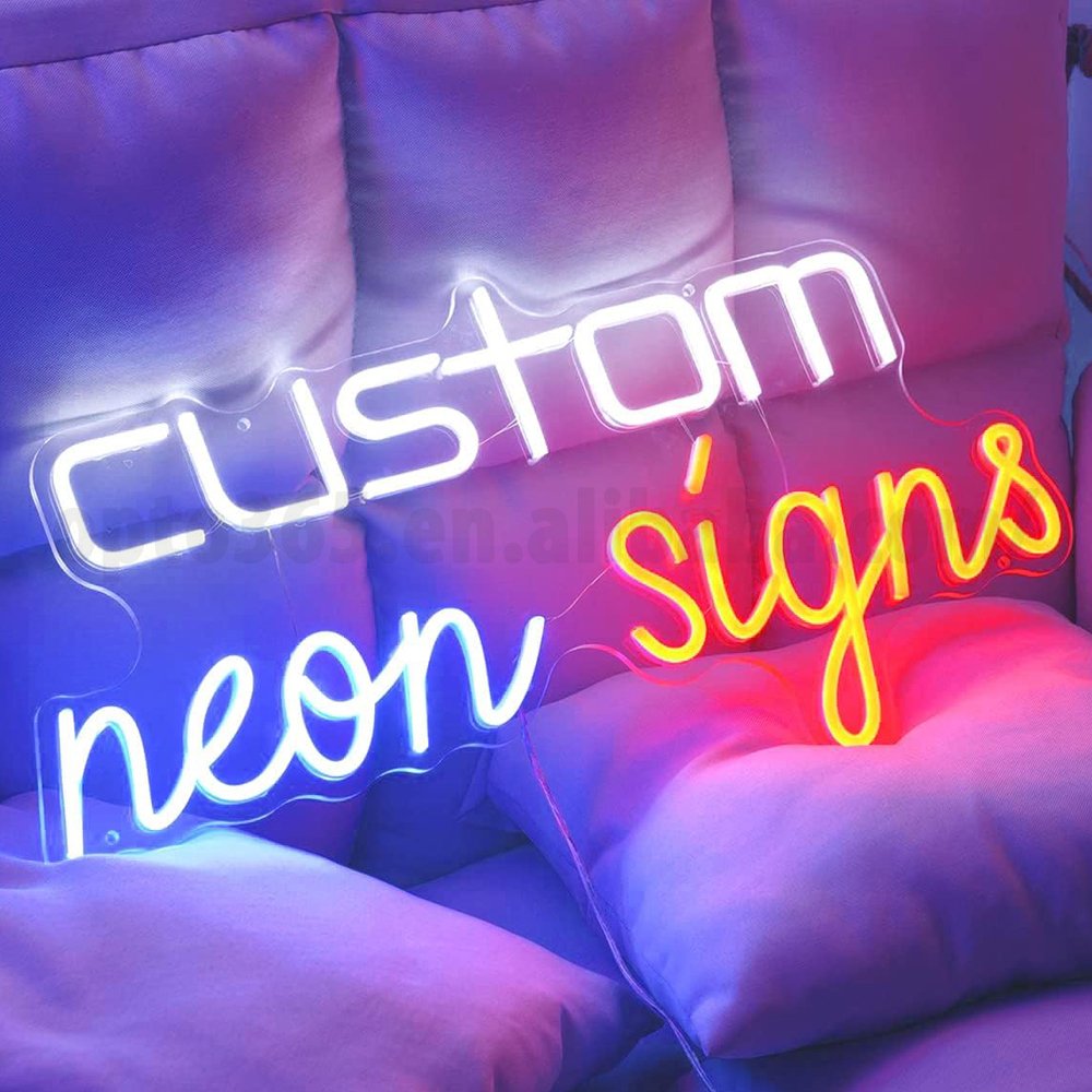 Flex LED Neon Sign Factory Price Decorative Shoes Sneakers Customized Letter Neon Light for Sports Home Event Party Decor