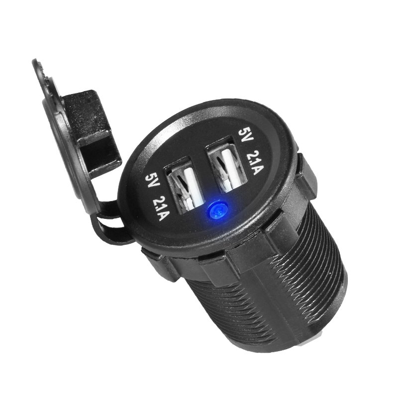 Factory Supply Wholesale Universal 12V 24V 2.1A Dual USB C Car Adapter Charger