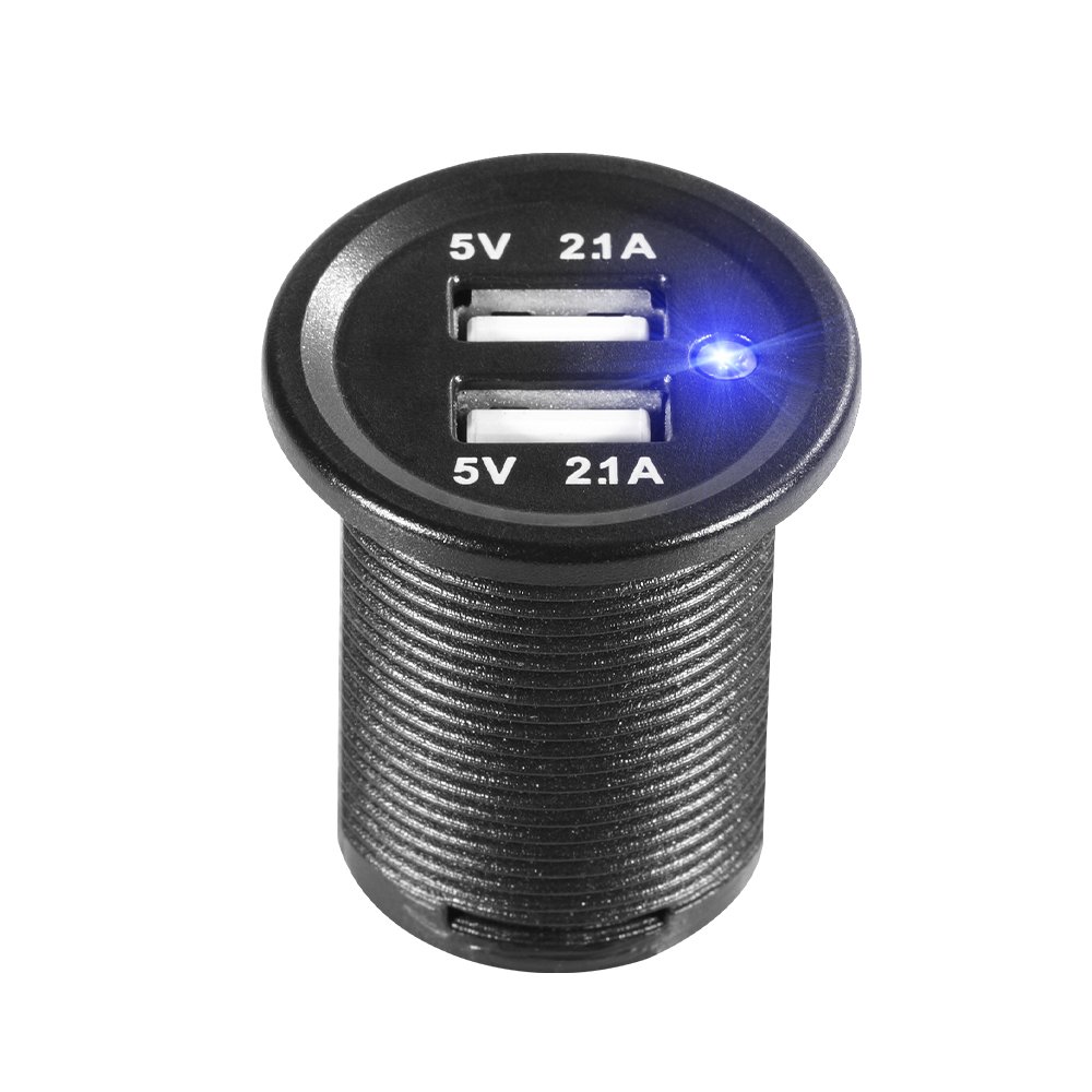 Factory Supply Wholesale Universal 12V 24V 2.1A Dual USB C Car Adapter Charger