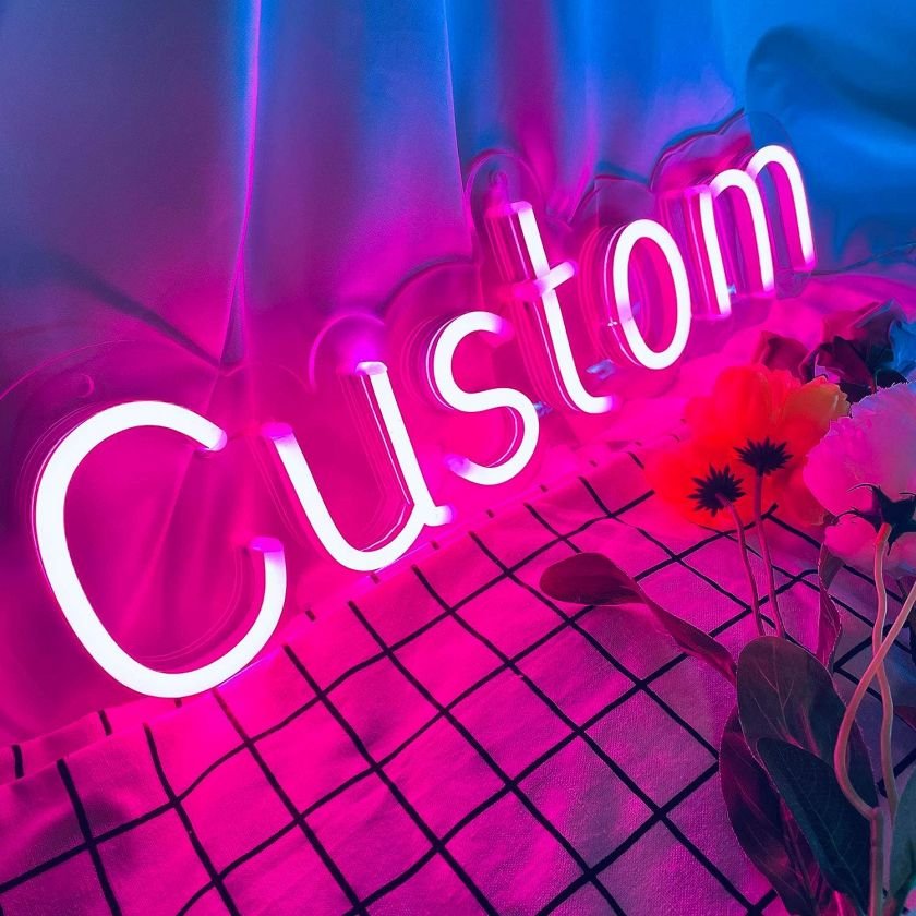 Drop Shipping Custom Logo Neon Light Wedding Sign UV Printed Custom Neon Sign Business Logo Neon Name Sign Advertising Board