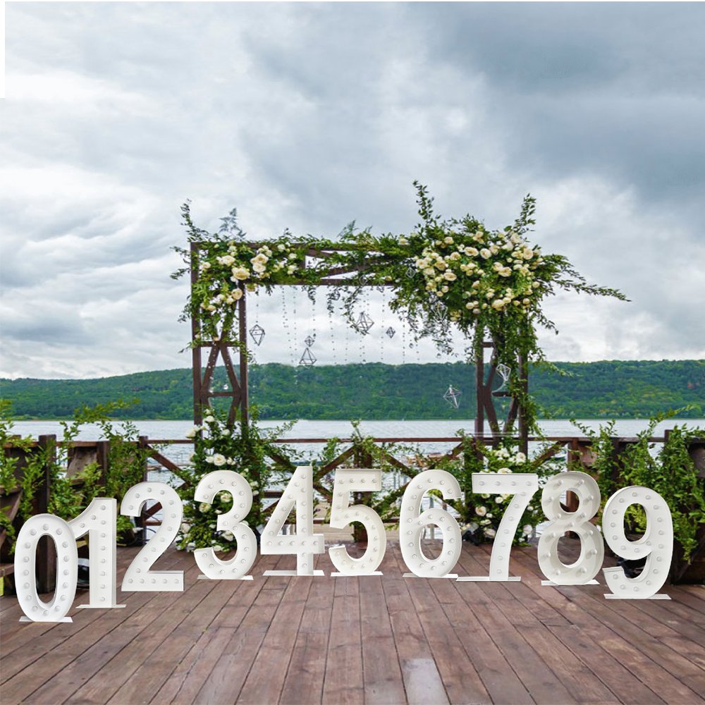 Hongsen for Wedding Giant Logo Large Letters Led Signs Custom Marquee Number Light up Numbers