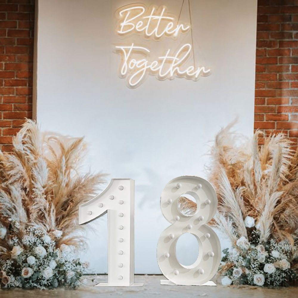 Hongsen for Wedding Giant Logo Large Letters Led Signs Custom Marquee Number Light up Numbers
