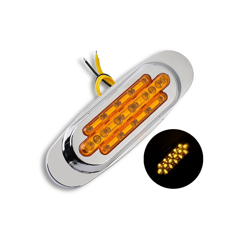 DC12V-24V 16LED Side Marker Indicator Light Tail Clearance Lamp Lights for Auto Car Bus TrailerTruck Accessories