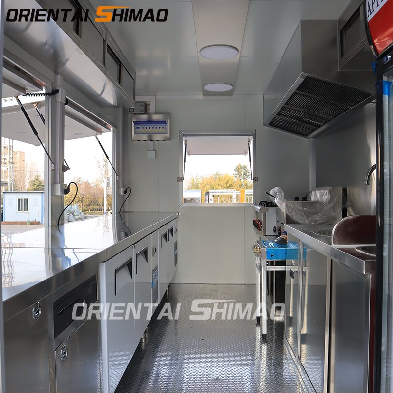 Oriental Shimao Buy Mobile Food Truck Vending Concession Trailers Food Cart Ice Cream Pizza Airstream Food Truck for Sale