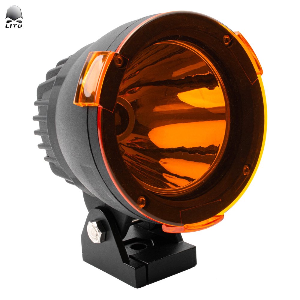 Stocked Led Fog Lamp 6500K 3500K White Yellow 24 Volt 45W SUV ATV 12V Round 4 Inch Off Road Spot Led Auxiliary Driving Light