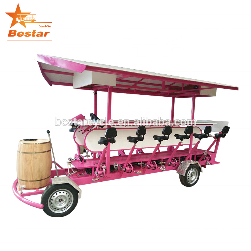 Classical Beer Bike Popular 4 Whee Bicycle 15 Person Beer Bus for Adults