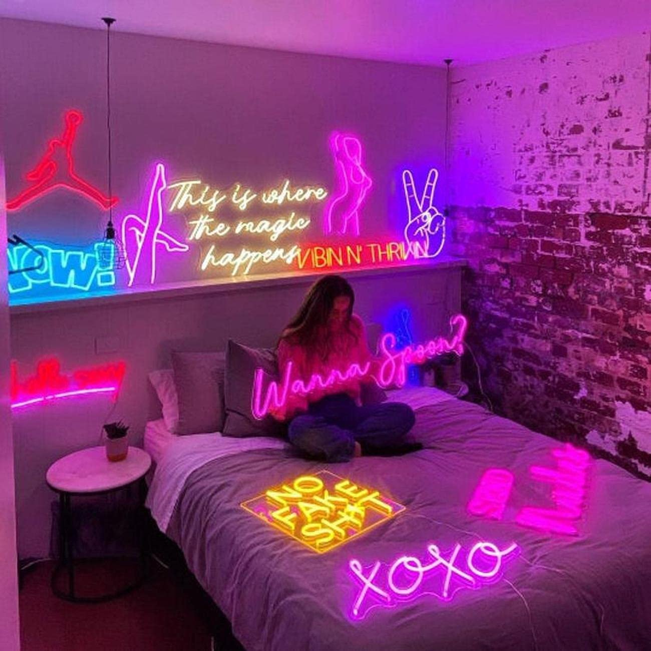 Custom Neon Sign Personalized Light up Name Sign for Wall Deco Bedroom Wall Decor Name Wedding Birthday Party