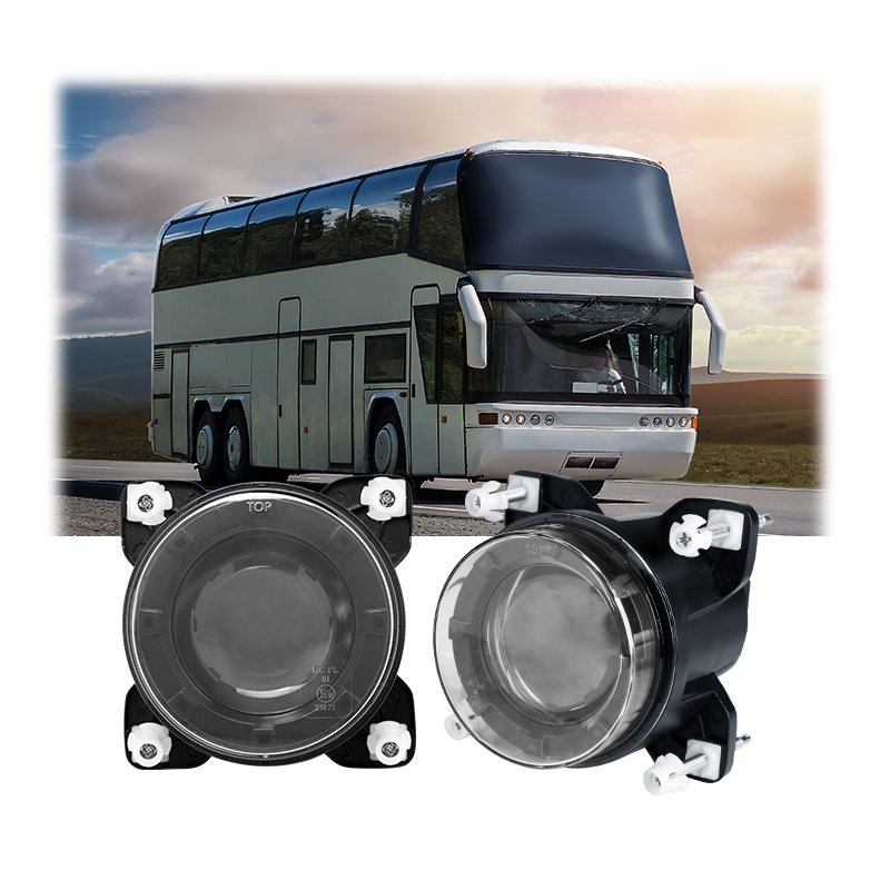 ECE R112 Approval LED Headlight 90mm Low Beam With Parking Light Led Work Lamp for City Bus Truck Tractor