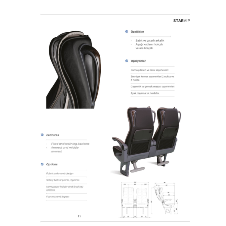 Luxury VIP Passenger Seats for Bus Coach Accessory Sale