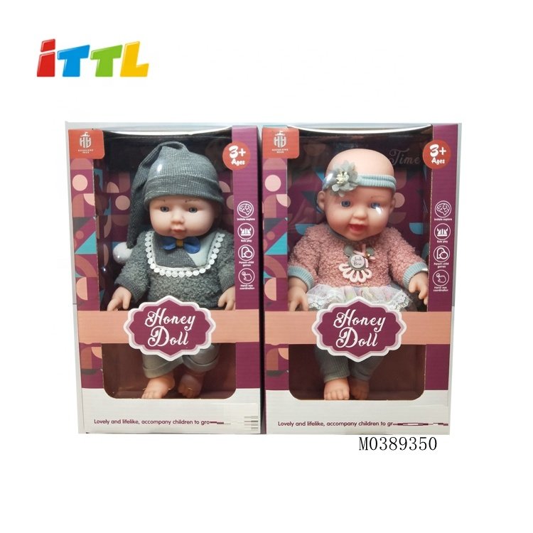 Plastic Dolls Wholesale 12 Inches Baby Reborn Doll Kits for Girls Toy