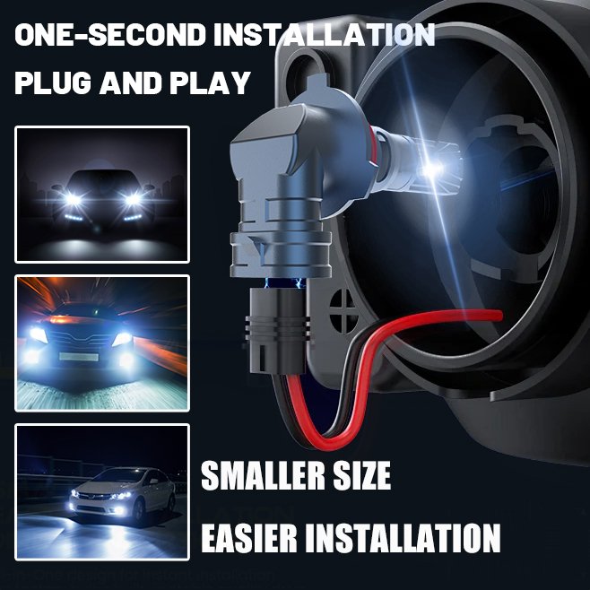 New A10 IP68 Plug and Play 6400LM 64W 9005 H1 H7 LED Light Bulb H4 9006 LED Bulb Easy Installation for Car Headlight