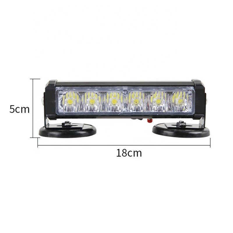 Strong Magnetic Ceiling Fashing Light Engineering Vehicles School Bus Led Warning Light Car Mounted Rechargeable LED Light