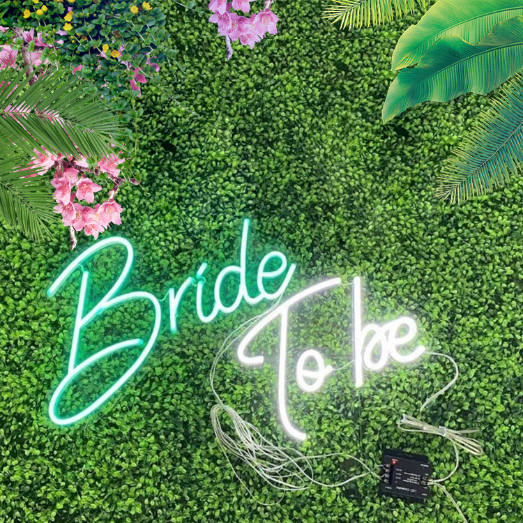 Koncept Free Drop-Shipping New Arrival Custom Acrylic Neon Advertising Bride to Be Neon Sign for Wedding Party Home Game