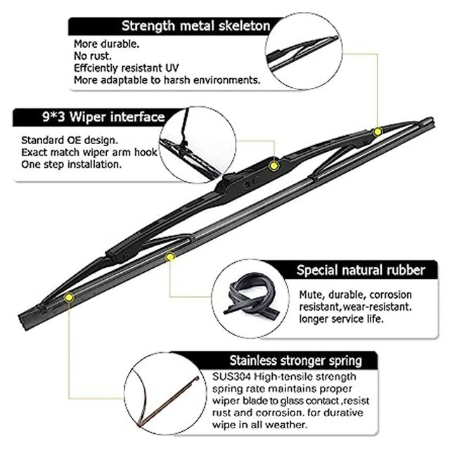 Customizable Hot Selling High Quality Wholesale Clear View Glasses with Wipers Blade for Truck/bus Wiper Blade Car Accessories