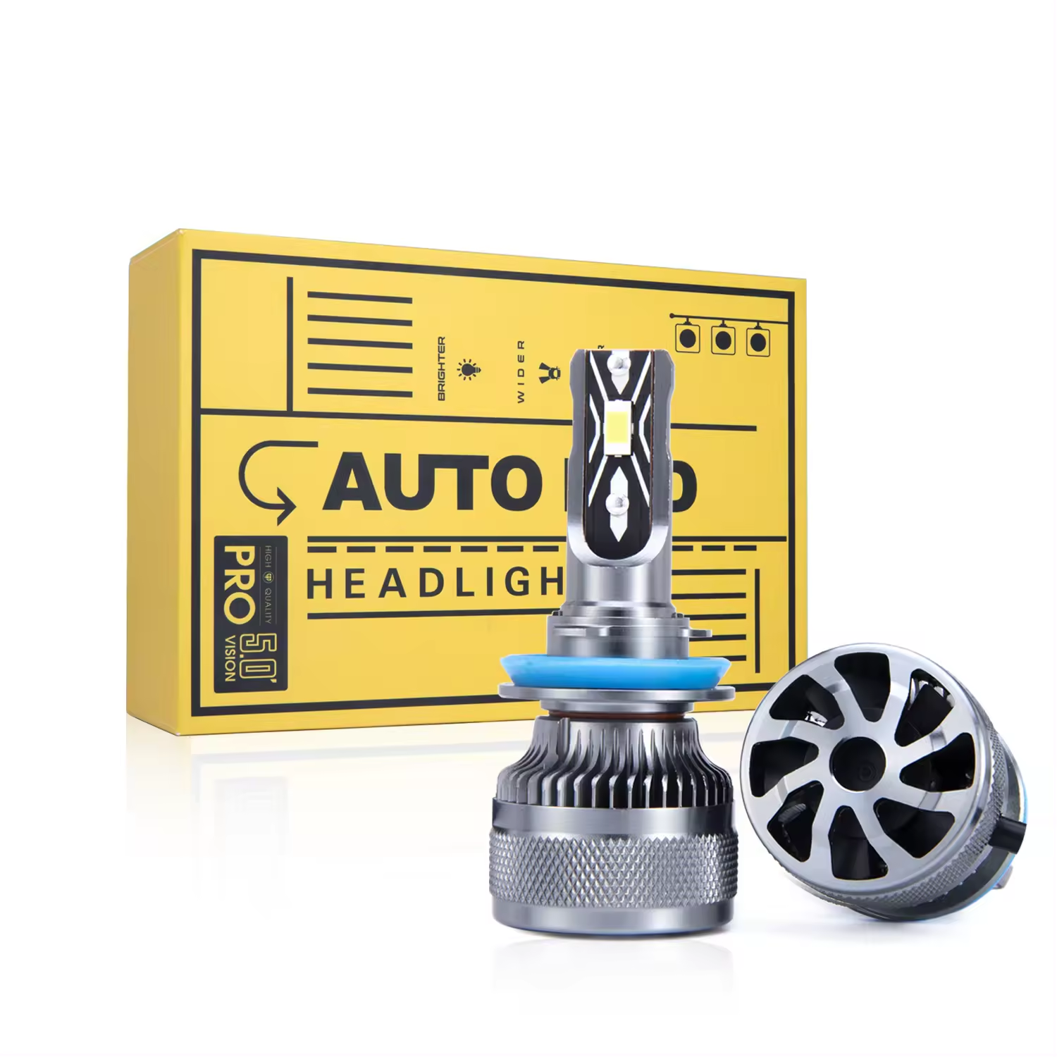 V6P Car Led Bulb Canbus Head Light CSP Chip H4 H1 H7 9005 Auto Led Light LED Headlight OEM 12V Waterproof IP68 Universal Car