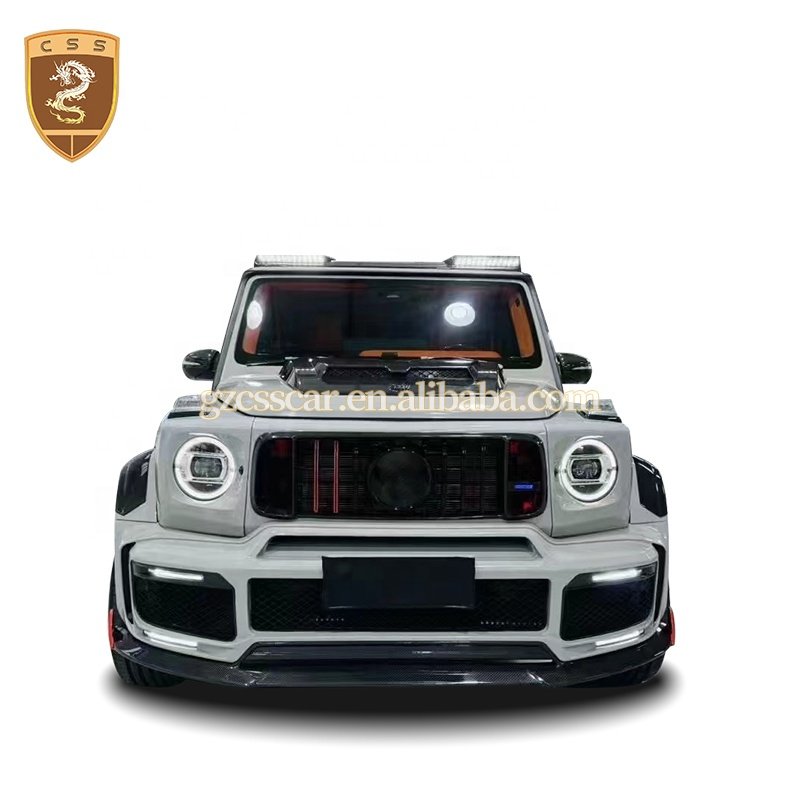 Dry Carbon Fiber Brabs G900 Front Lip Body kit for Mercedes Bens G Class G63 W464 W463A Main Grill Rear Diffuser Spoiler Bodykit