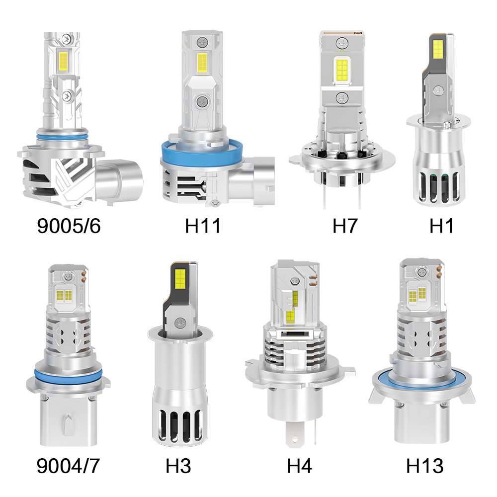 Raych LED Headlight Z11 90W 12000lm H1 H3 H11 H7 9005 9006 9012 Halogen Bulb 6000K ONE DESIGN White Lamp