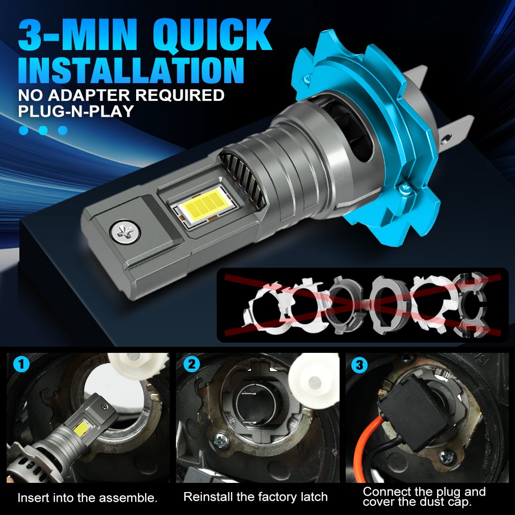 Wholesale 4300K Led Headlight 70W 20000LM H1 H11 9005 9006 H4 LED Headlight Bulb TP8 Led Lights for Car H7 Led Headlights