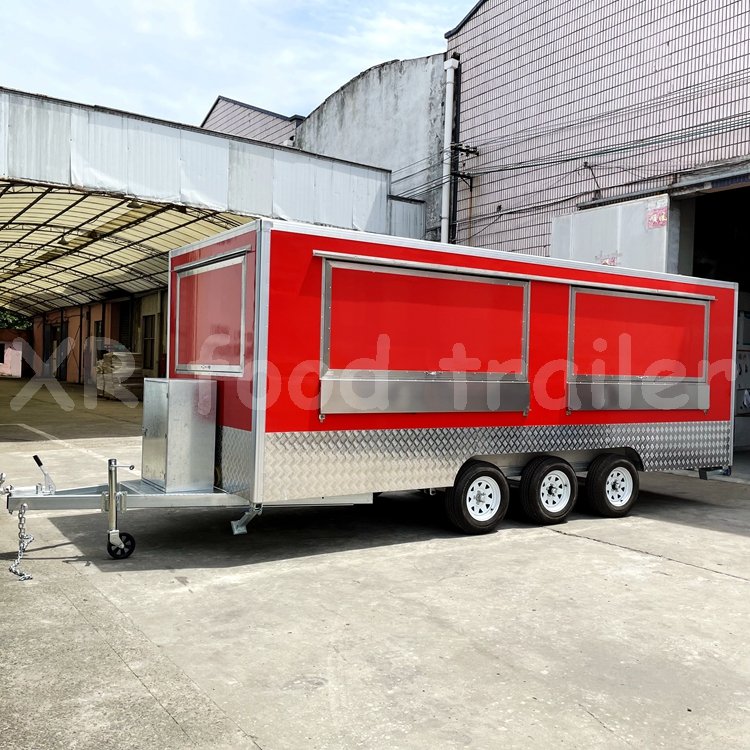 Street Container Restaurant Restaurant Equipment Food Truck Airstream Food Trailer Mobile Burger Food Truck Van Stainless Steel