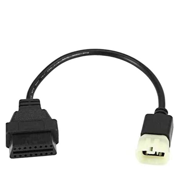 Motorcycle Diagnostic Adapter Cable Obd2 6 Pin to 16 Pin OBD2 Engine Fault Diagnosis Detector Tool Accessory Fits