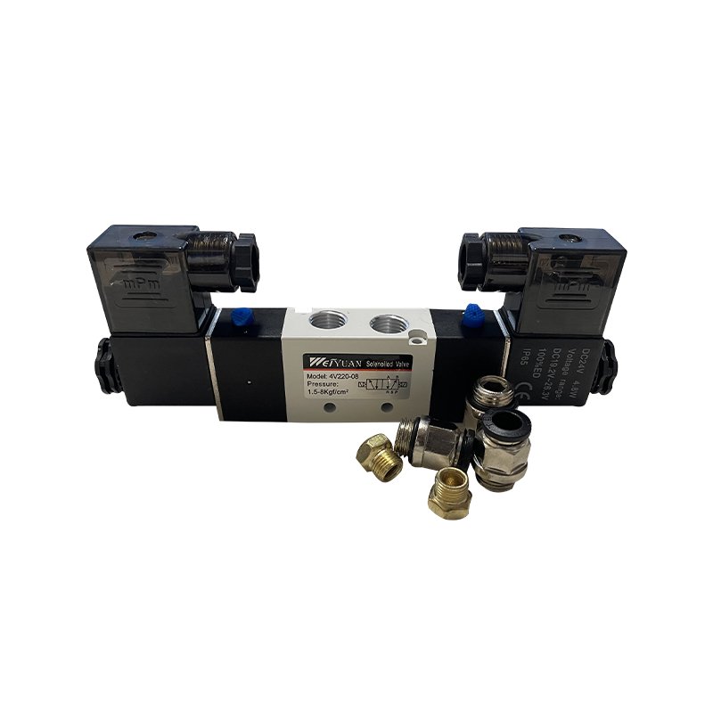 China Popular Bus Accessories Door Pump System 4V220-09 Door Pump Solenoid Valve for Kinglong Higer Zhongtong Ankai Bus Parts