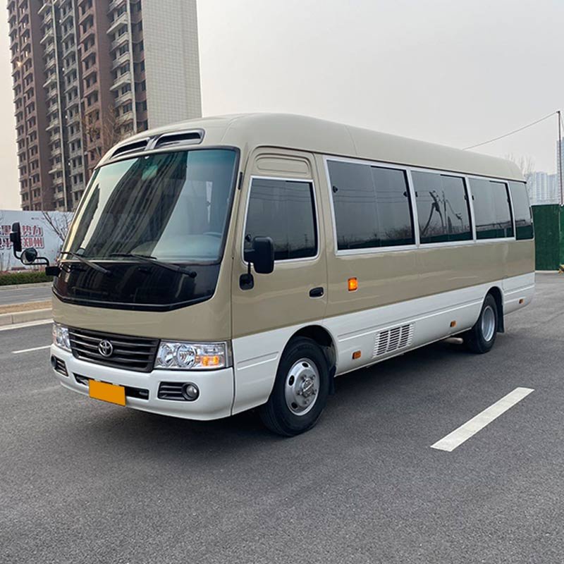 Toyo Coster Bus 2TR Gasoline Engine Used Toyo Coster 23 Seats Uesd Coach Bus