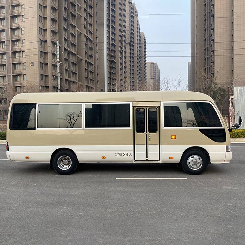 Toyo Coster Bus 2TR Gasoline Engine Used Toyo Coster 23 Seats Uesd Coach Bus