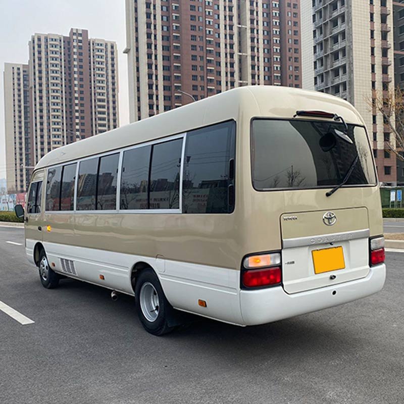 Toyo Coster Bus 2TR Gasoline Engine Used Toyo Coster 23 Seats Uesd Coach Bus