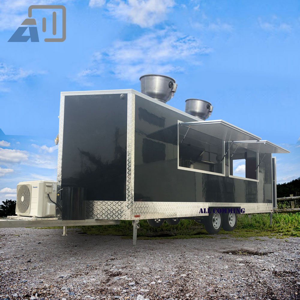 Gasoline Food Truck Vintage New Design Food Kiosk Mobile Car Coffee Van Big Bakery Bus Hot Dog Ice Cream Cart