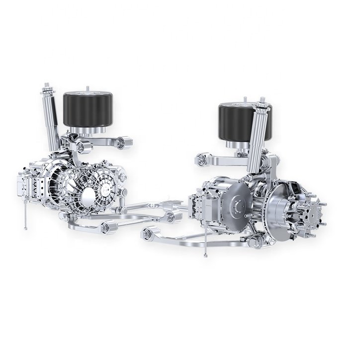 Brogen New OEM ODM Axial Flux Permanent Magnet AC Electric Motor 100kw 160kw Powertrain E-Axle for Bus Truck Commercial Vehicles