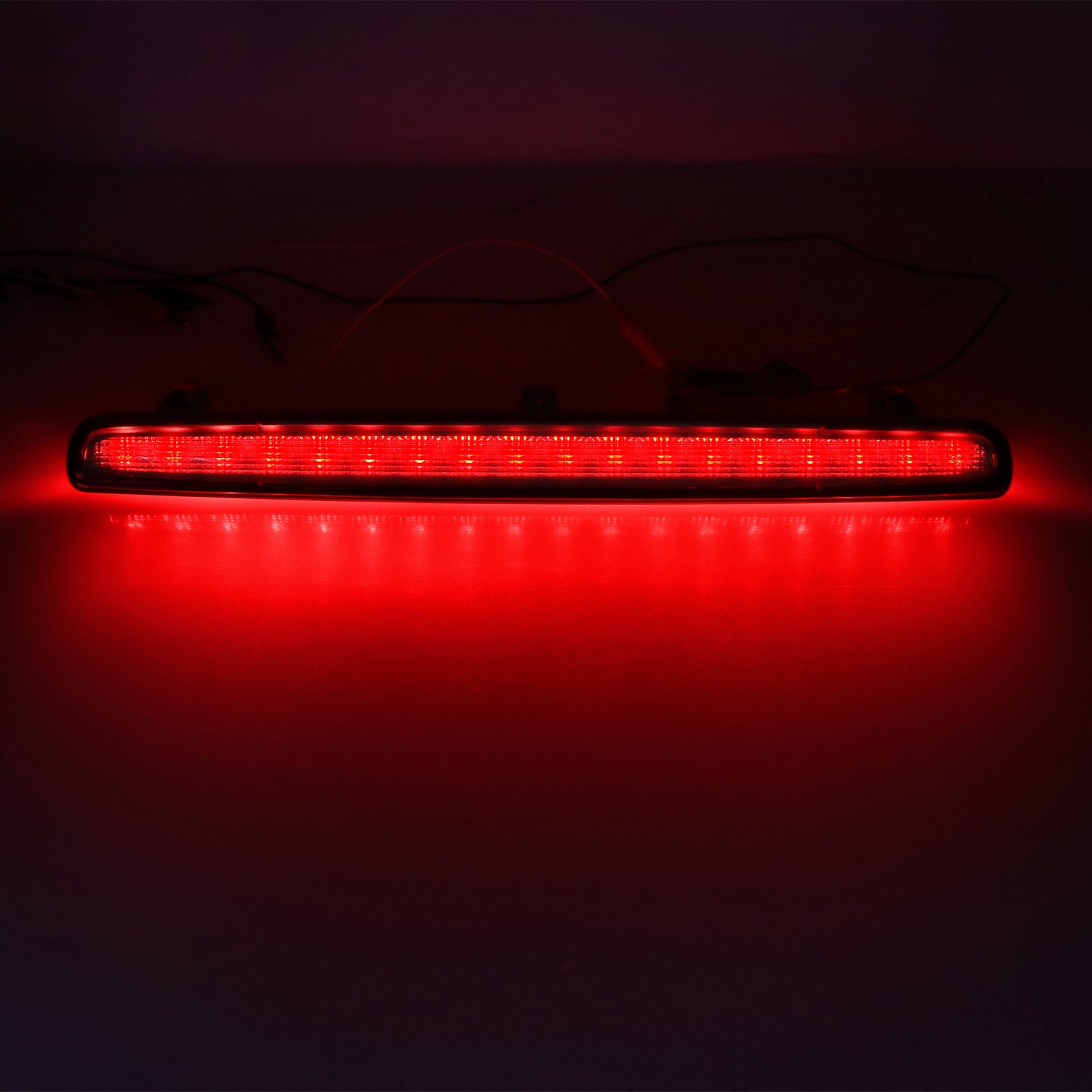 Ailead Red/Smoke Plaid Lens Van/Minibus LED Third Brake Lights High Mount Brake Lamp 3rd Tail Brake Light for VW Transporter T5