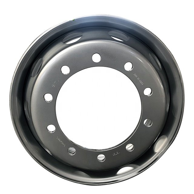 Steel Wheels 22.5 X 6.00 22.5 X 6.75 900*22.5 10/281/335 Chrome 22.5 Stainless Steel Bus Wheel Isuzu-encava