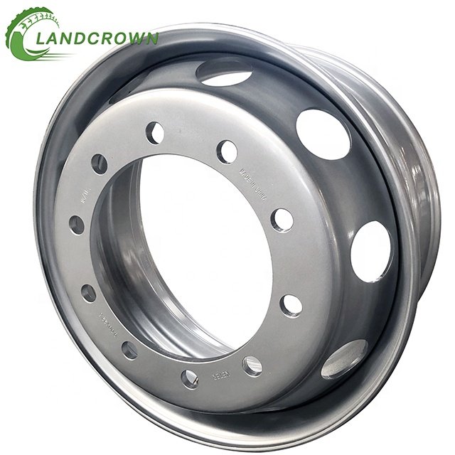 Steel Wheels 22.5 X 6.00 22.5 X 6.75 900*22.5 10/281/335 Chrome 22.5 Stainless Steel Bus Wheel Isuzu-encava