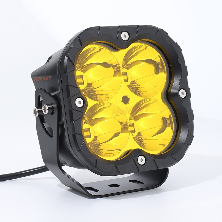 Super Bright 5 Inch White Yellow Spot LED Work Driving Head Fog Light for Car SUV Offroad ATV UTV BUS 12-80V