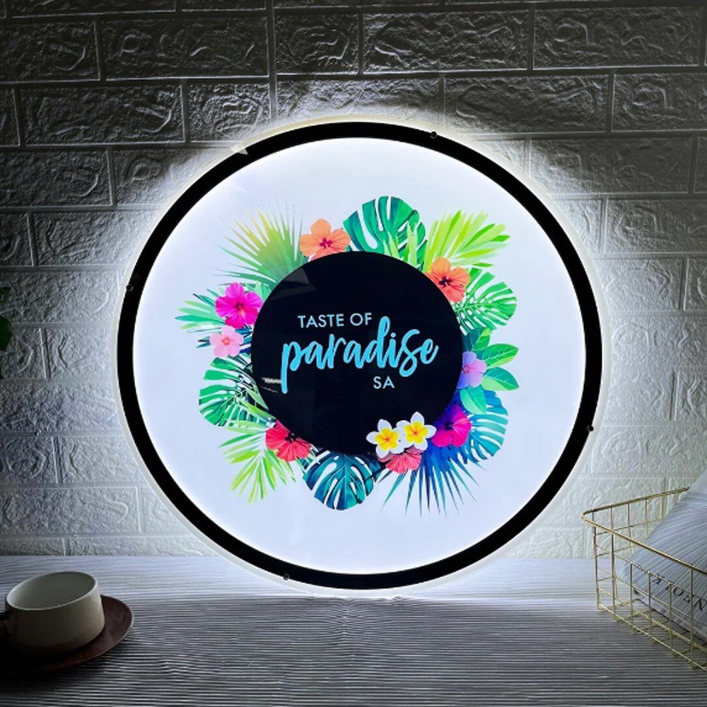 Custom Business Sign Led Acrylic Backlit Signs Slim Led Lighting Box Fast Food Shop Business logo Wall Mounted Advertising Led