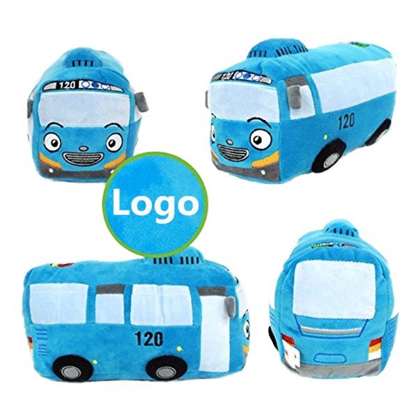 Customized Cheap Educational Baby Toy Yellow Plush Toy Bus Fashion Cute Mini Stuffed Plush Soft Toy Bus