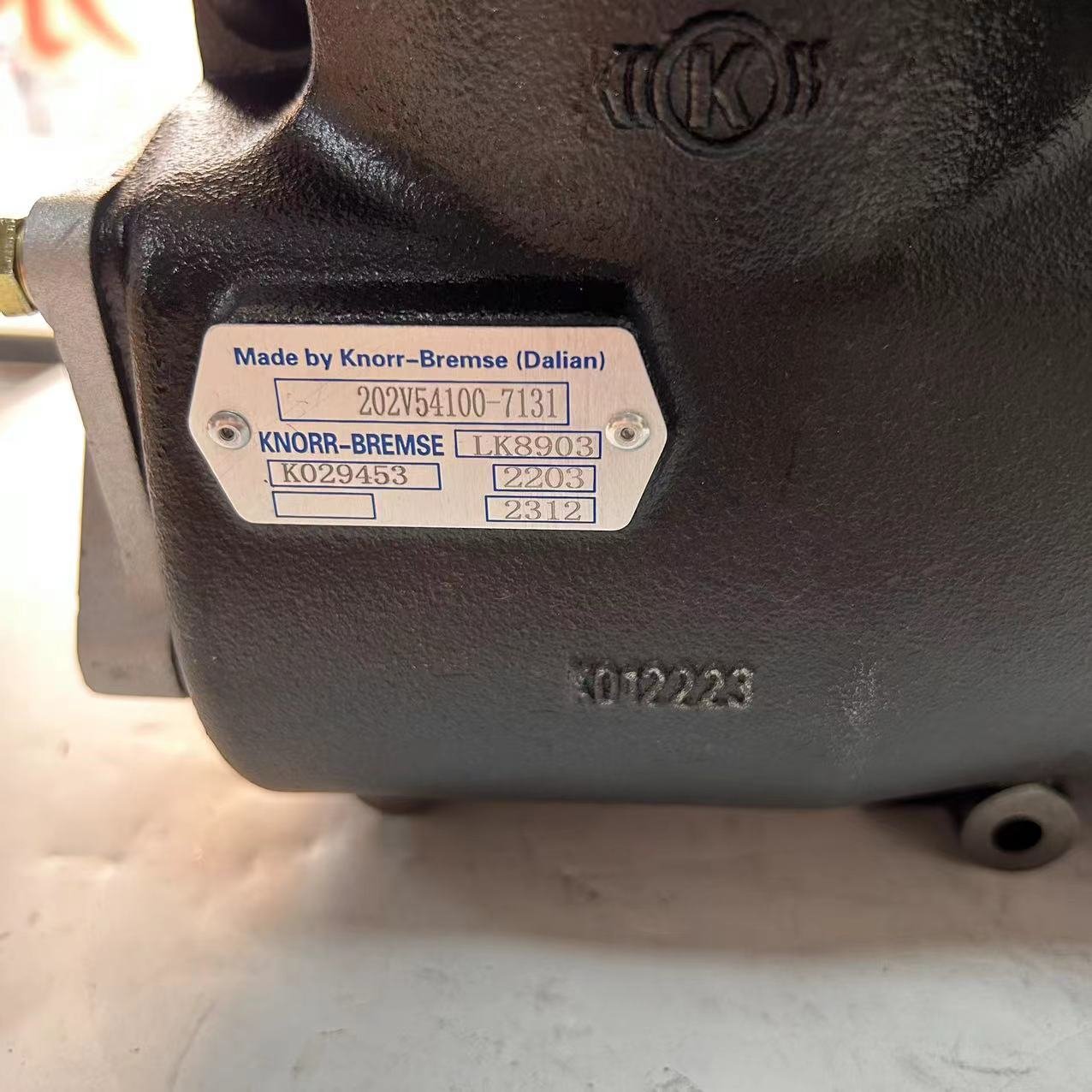 SINOTRUK HOWO 202V54100-7131 Weichai Engine Truck Accessory Single Cylinder Air Compressor Original Carton or Wooden Box CN;SHN