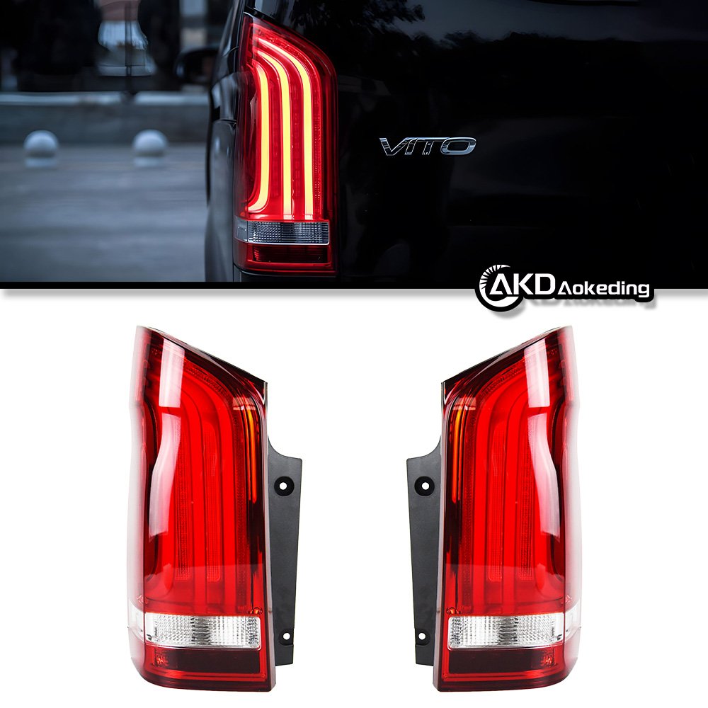 Car Lights for Benz Vito Led Tail Lamp 2014-2021 W447 Dynamic Signal Tail Light Animation Rear Stop Brake Reverse Accessories