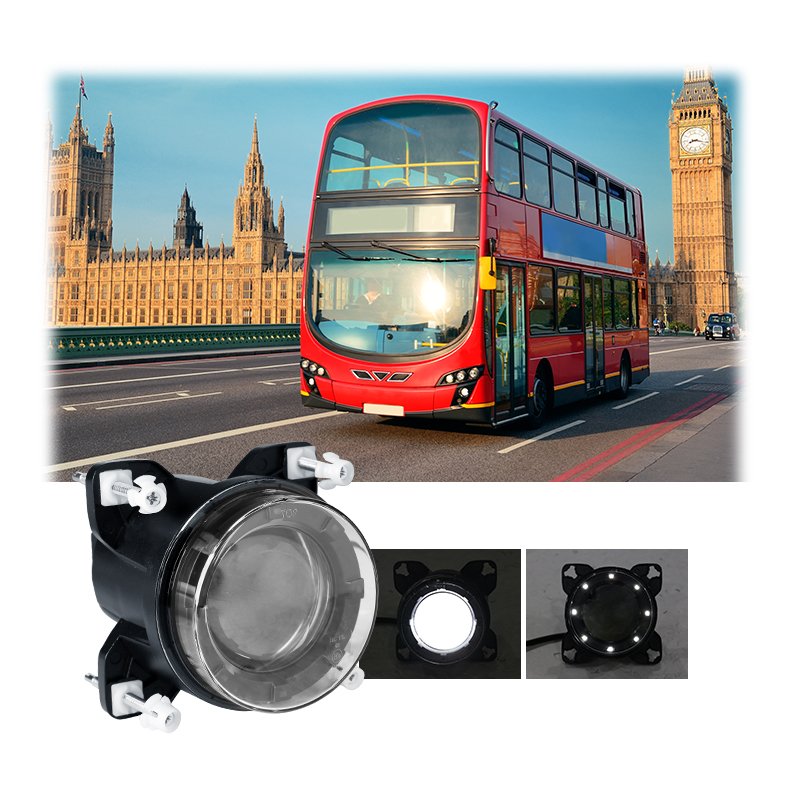 Tuff Plus Economy 90mm LED Headlight Sealed Beam Single Low Beam Led Light for Bus Motorcycle Headlamp