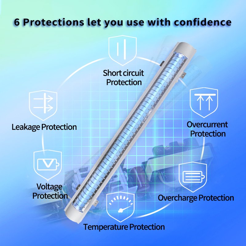 Bus Truck Subway Trains Ambulance Food Freezer High Rails Air Purify Uv Uvc Lights Lamps Bulb 254nm With Remote Control