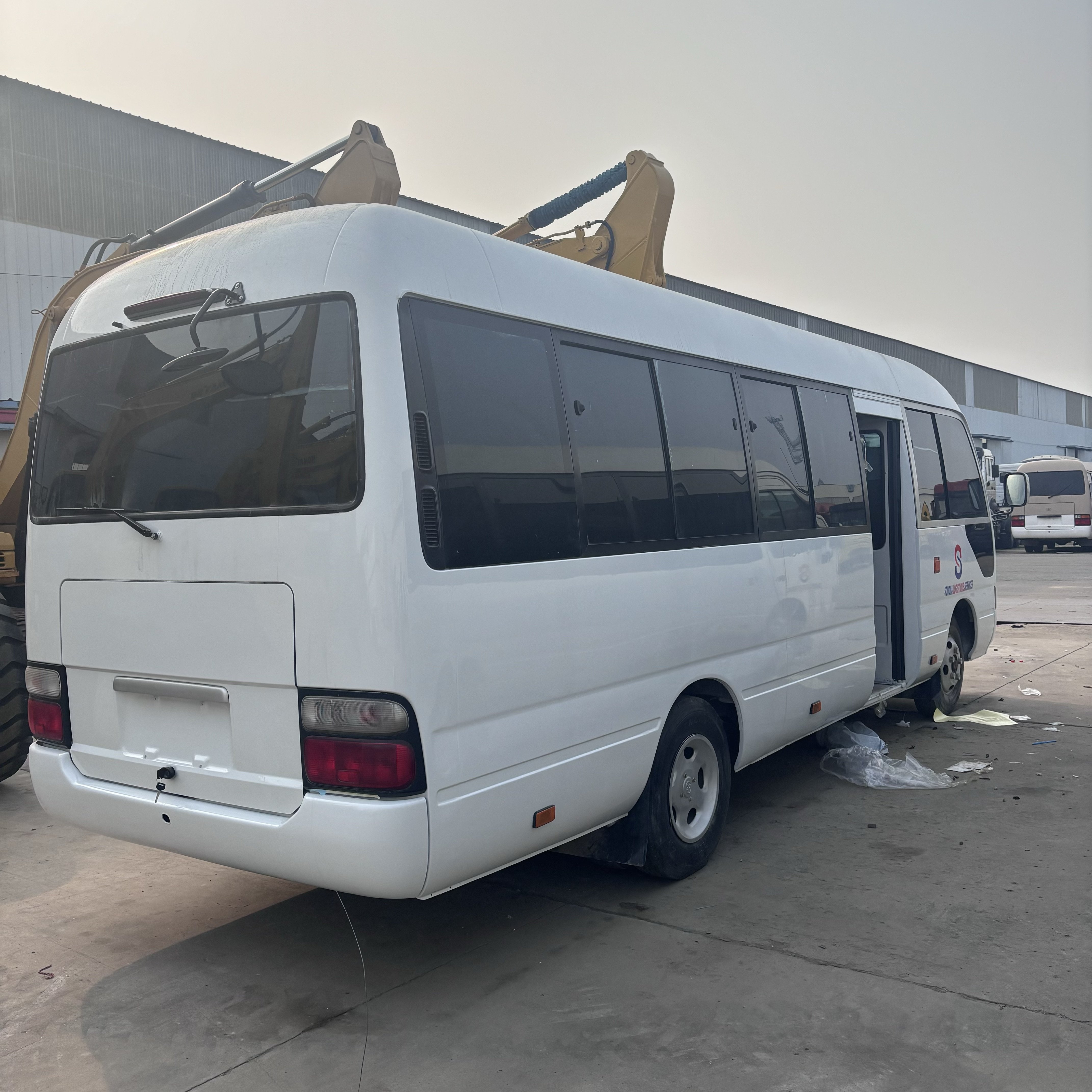 High Quality Used 30 Seats 2019 Toyota coaster Bus with 6 Cylinder 1HZ Engine