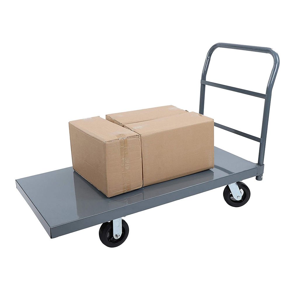 Factory Wholesale Load 600kg Metal Sheet Cast Iron Transport Handling Trolley Cart for Logistics Handling