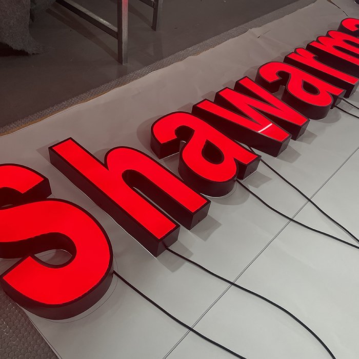 Advertising Stainless Steel Frontlit Outdoor Letters 3d Acrylic Channel Letter Signs Face Illuminated Letters Signs