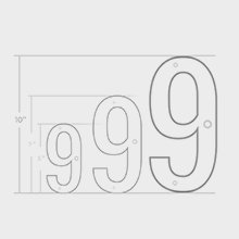 Customized Outdoor 24V Solar Power Metal 3D Led Backlit Floating House Number for Hotel Front Door Name Plates