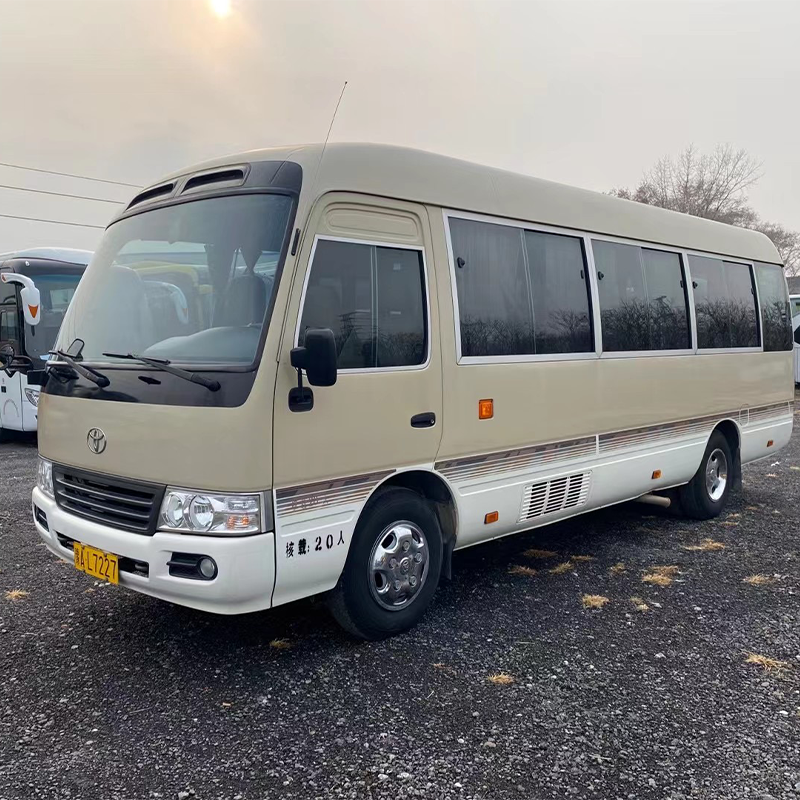 Original Toyota LHD Toyota Coaster Bus 29 Seats Diesel Engine Good Condition for Sale