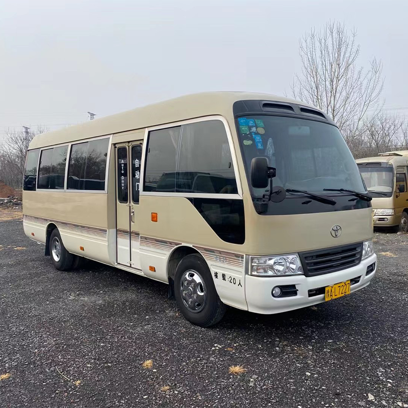 Original Toyota LHD Toyota Coaster Bus 29 Seats Diesel Engine Good Condition for Sale