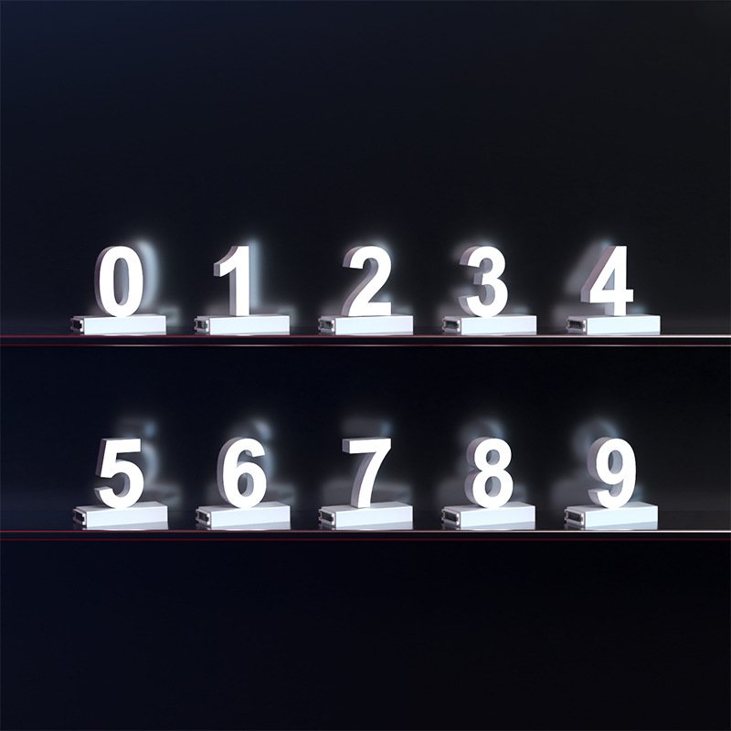 3D Electronic Signs Sales LED Assembled Letter Lights 26 Alphabet Light Shop Display LED Magnetic Light Channel Letters Signs