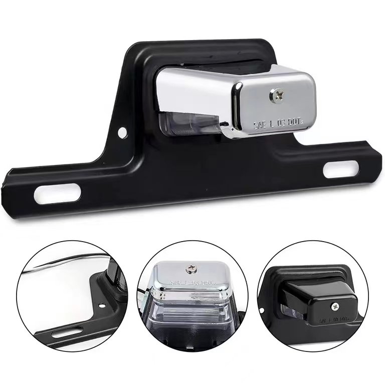 SEROK 4 Led Trailer Truck Vehicle License Number Plate 12v 24v License Plate Lamp Super Bright White Light